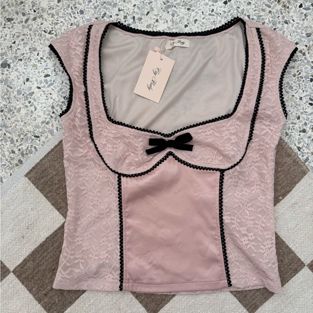 NWT crybaby Sweetheart top | size large